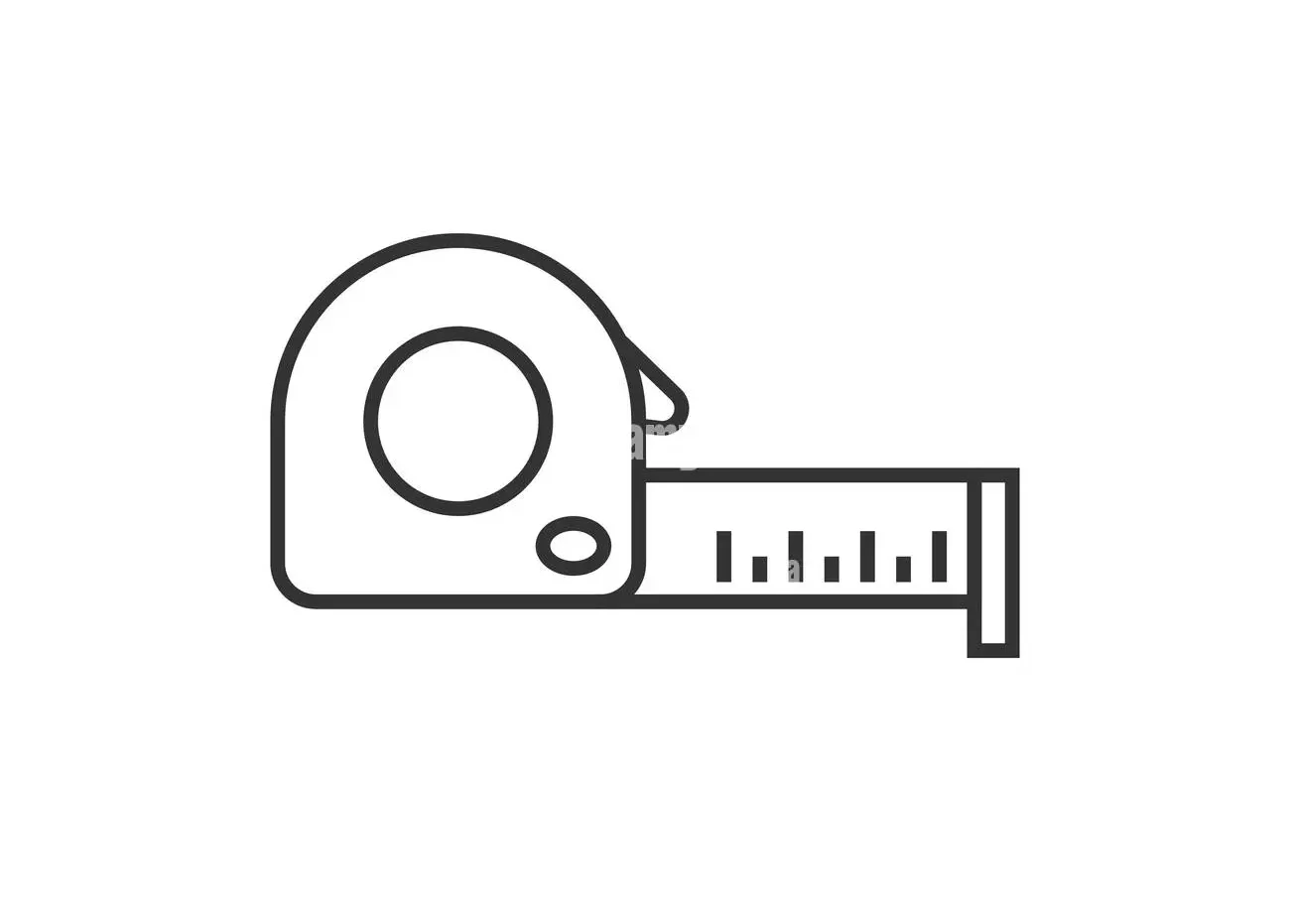 Measuring tape icon