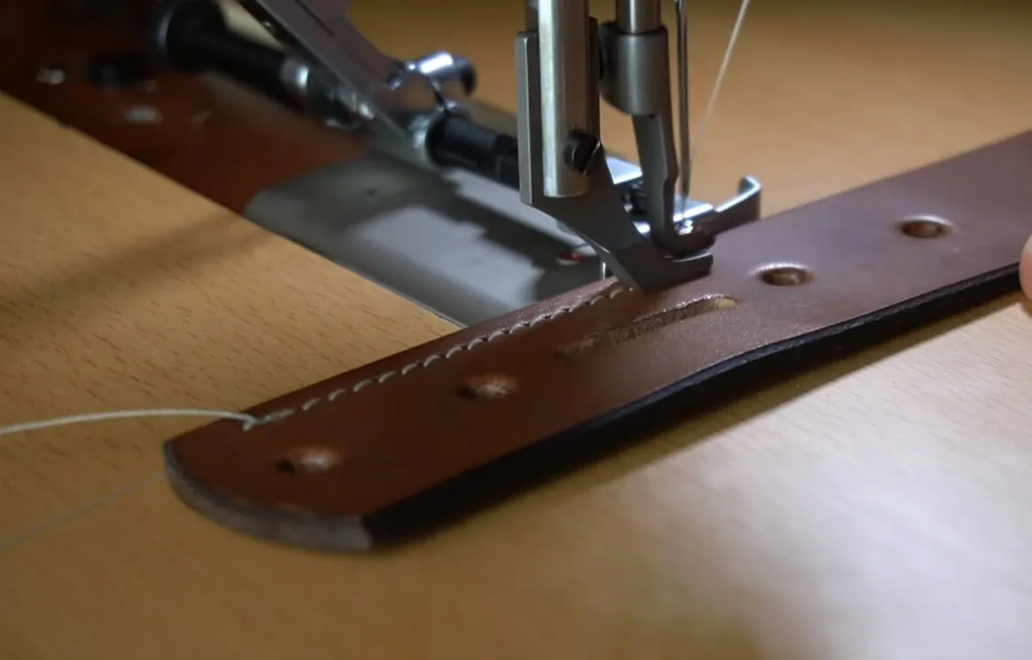 How to sew leather belts?
