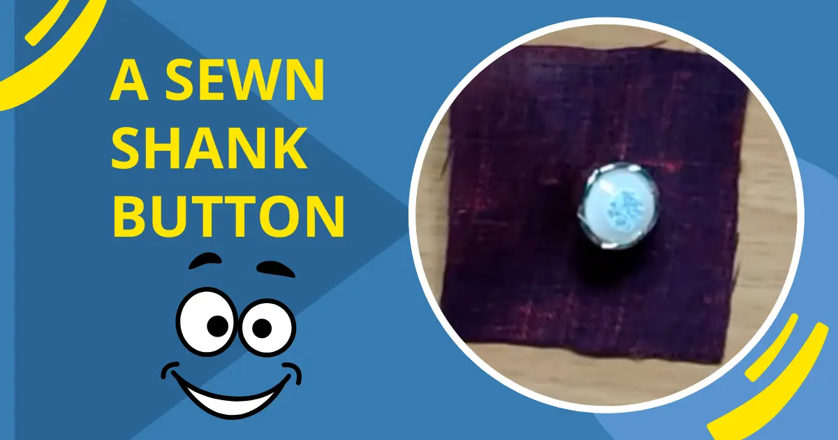 Sewn shank button 