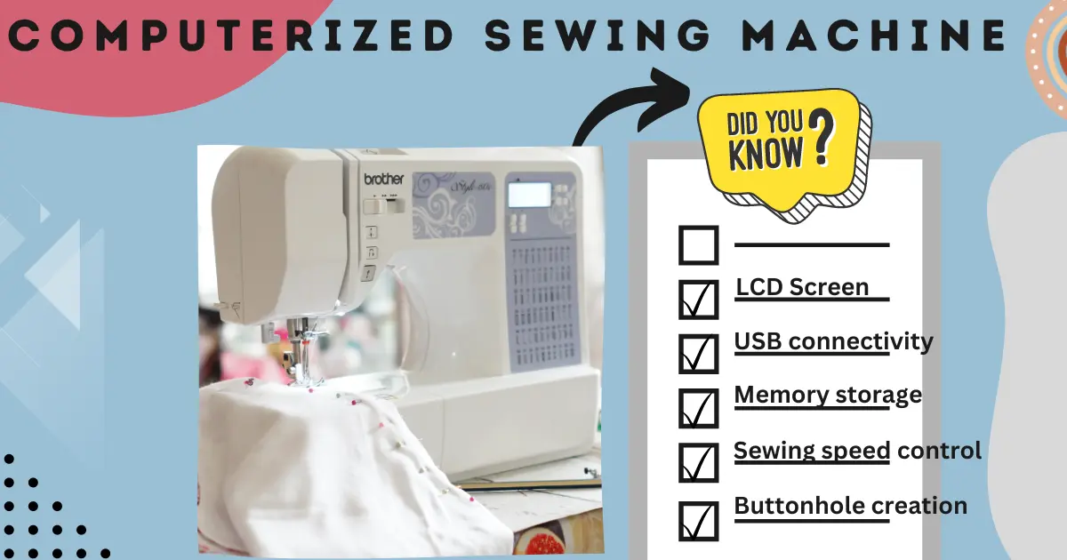 Sewing machine type-computerized sewing machine