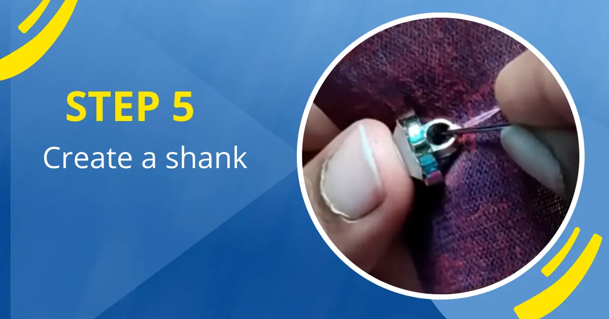 How to sew shank button