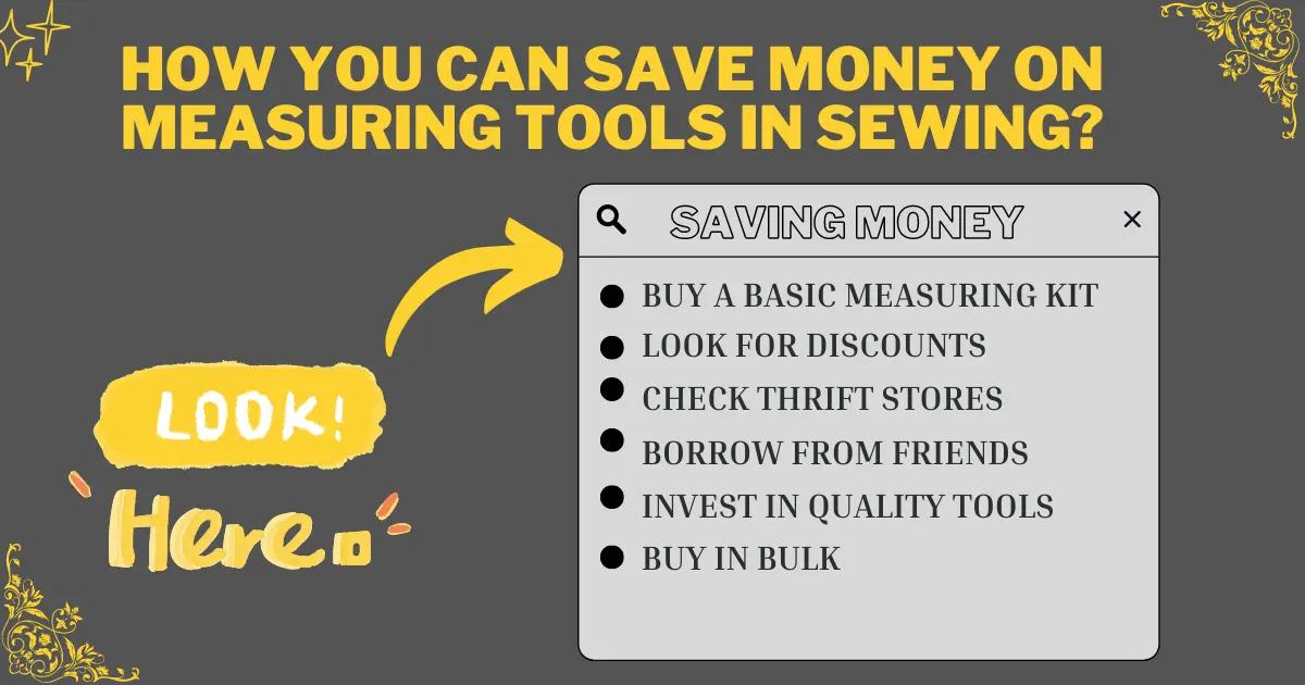 How you can save money on measuring tools in sewing?