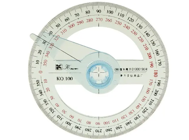 Protractor - one of the measuring tools in sewing  