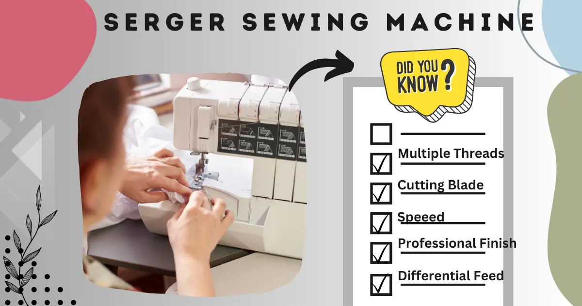 Sewing machine type-serger sewing machine