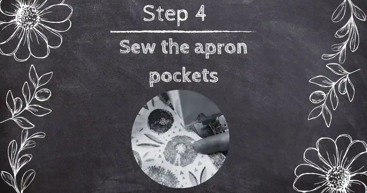 how to sew a half apron with pockets
