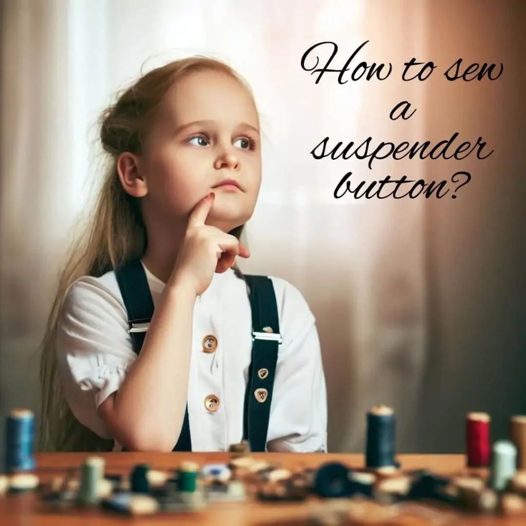 HOW TO SEW SUSPENDER BUTTONS