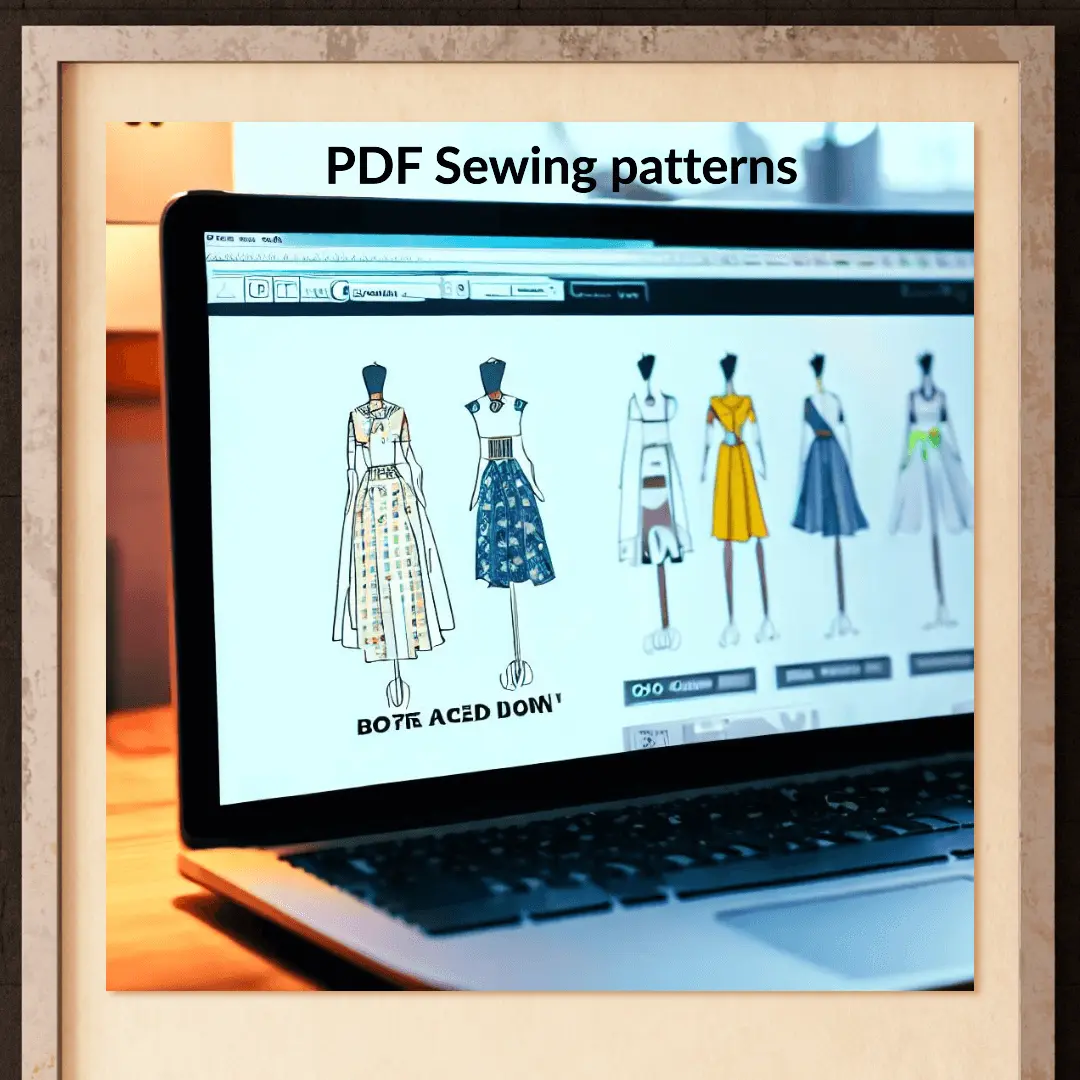 PDF sewing pattern - how to use sewing pattern