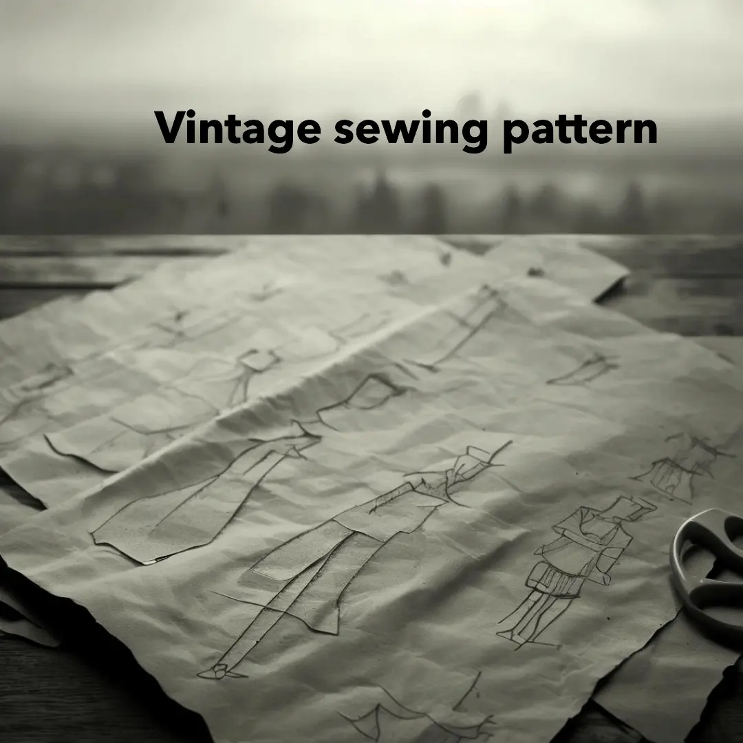 Vintage sewing pattern - how to use sewing pattern