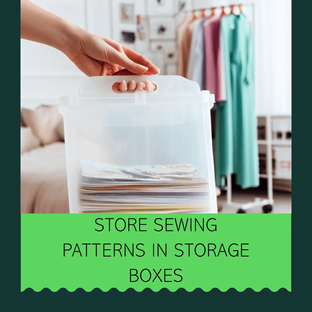 How I store my sewing patterns 