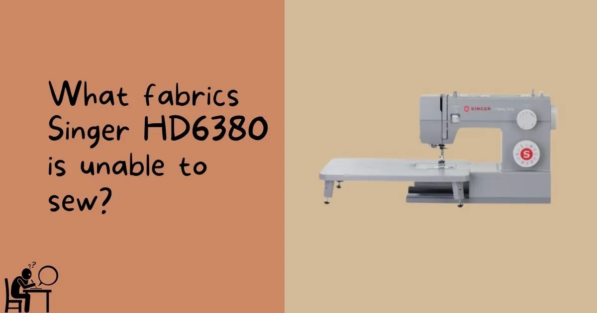 Singer HD6380M Sewing Machine