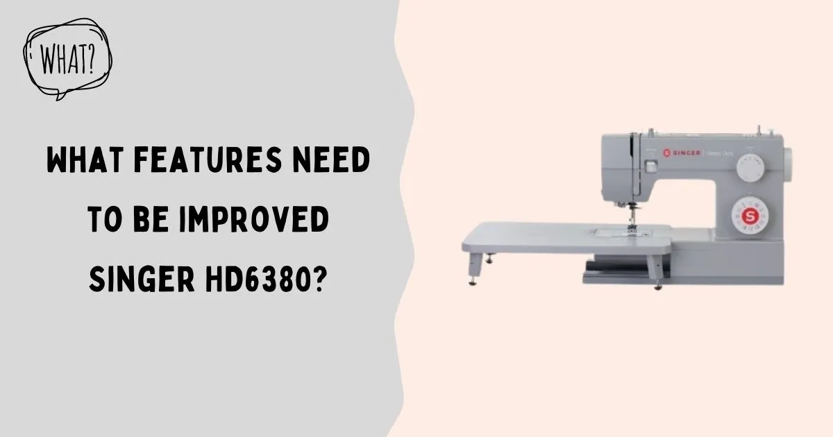 Singer HD6380M Sewing Machine