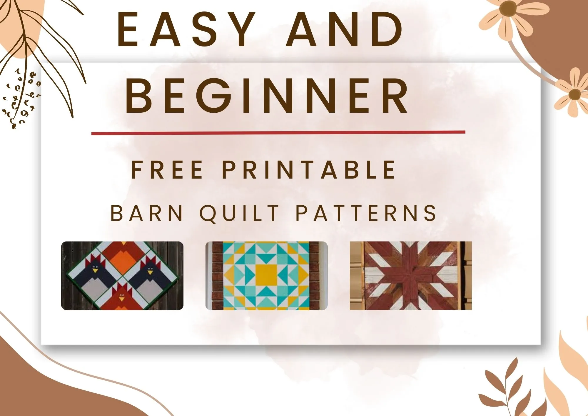 Free Printable Barn Quilt Patterns