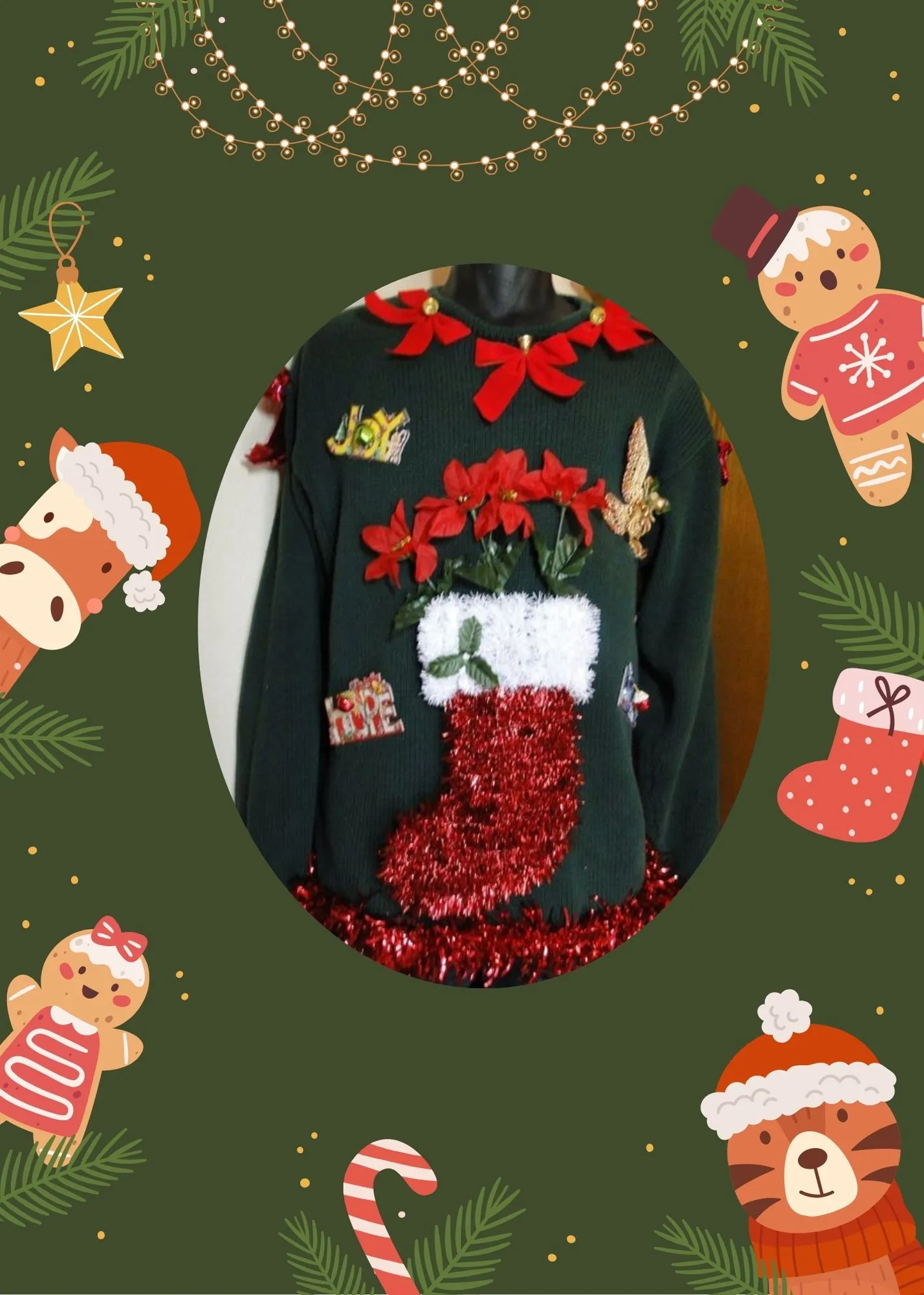 Cheap and Ugly Homemade Christmas Sweater