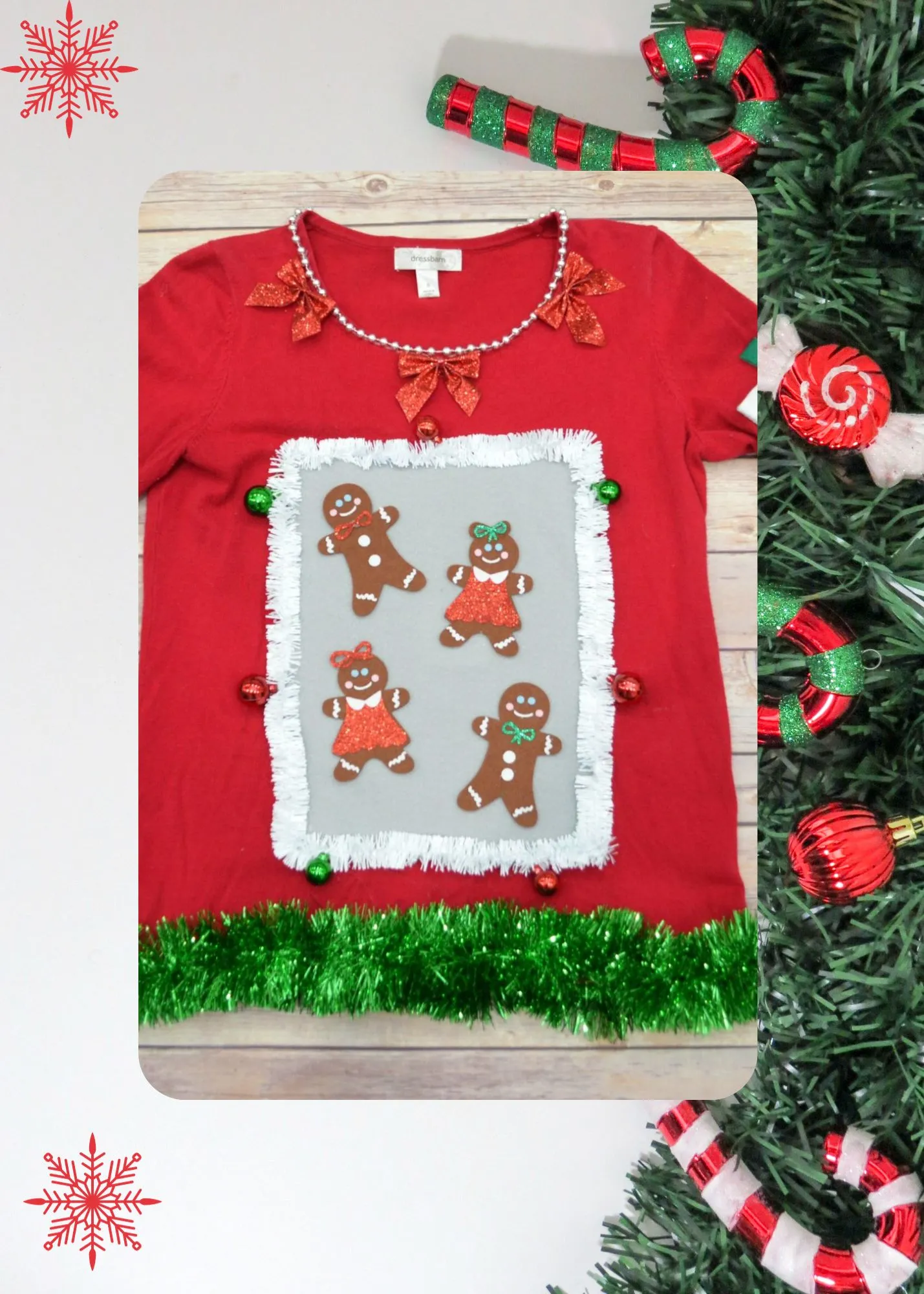 Reindeer sweater hot sale cut out