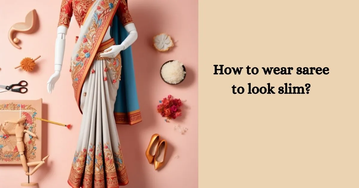 How to Wear Lehenga Saree Step by Step to Look Slim - Different