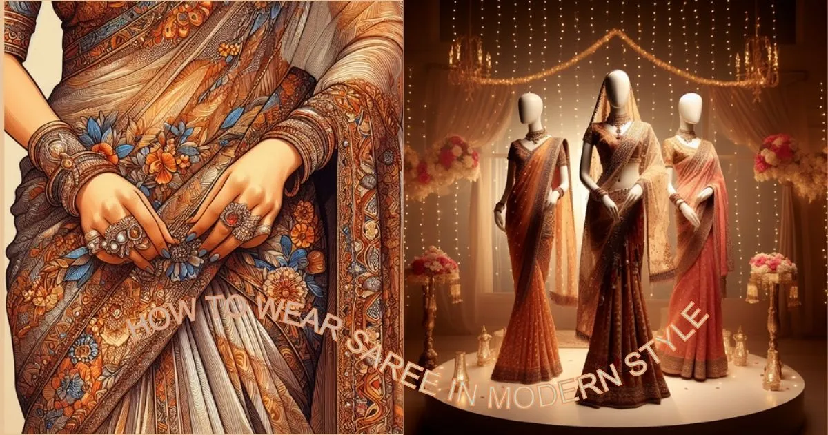Banarasi Silk Saree Draping in 5 Styles/Saree Wearing Styles to