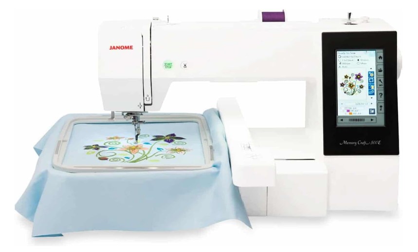 Best janome embroidery machine – Janome 500E