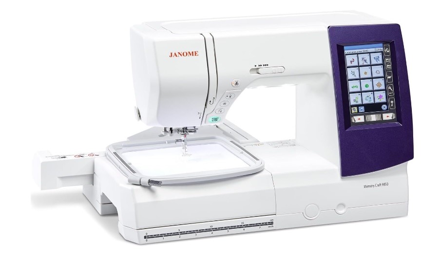 Best sewing embroidery machine for custom designs – Janome Horizon Memory Craft 9850