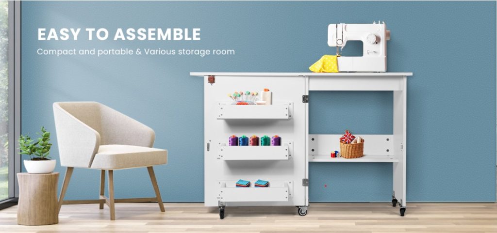 VIVOHOME FOLDING SEWING TABLE