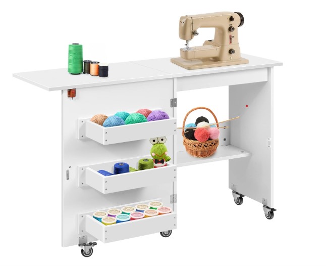 VIVOHOME SEWING AND CRAFT TABLE